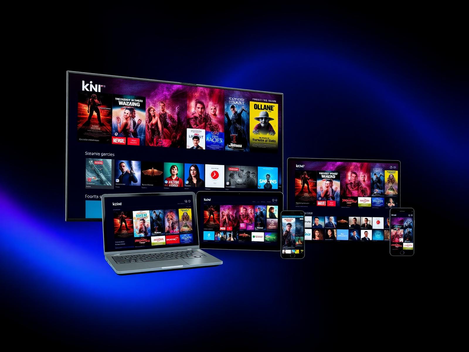Ultra TV streaming interface on television, laptop, tablet, and phone